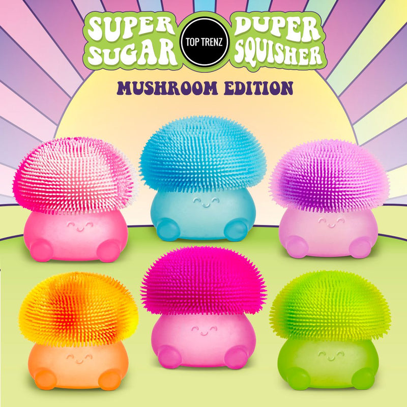 Super Duper Sugar Squisher Toy - Mushroom