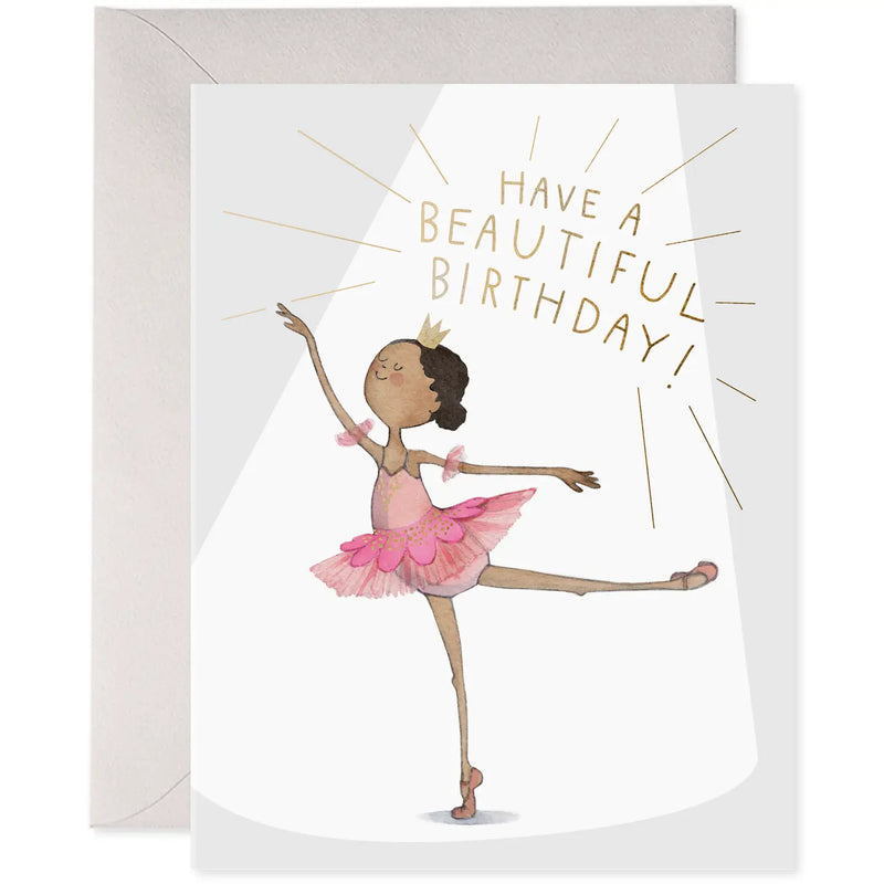 Have a Beautiful Birthday! Ballerina Card