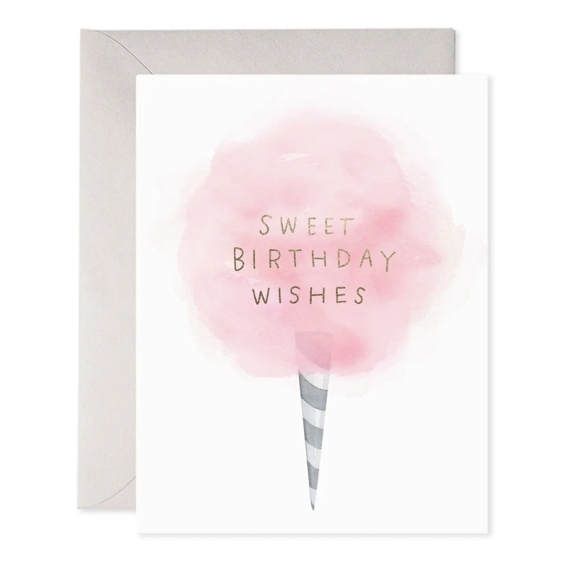 Sweet Birthday Wishes Cotton Candy Card