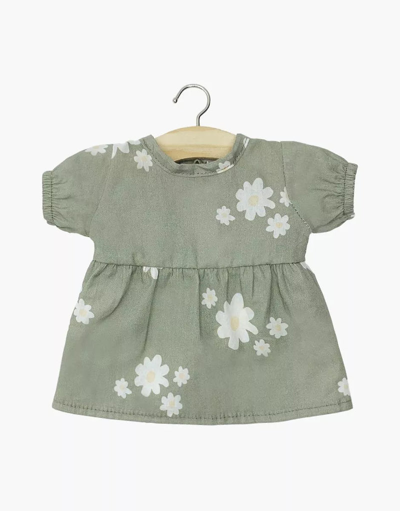 Faustine dress with ballon sleeves in cotton Marguerites