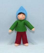 Elf Helpers (miniature bendable felt dolls)