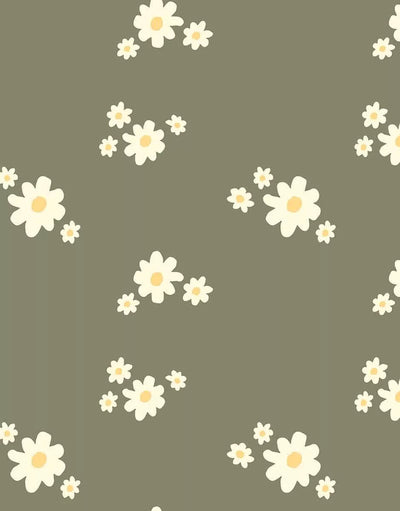 Girls' underwear in jersey with daisies and lace