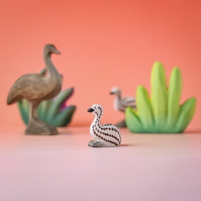 Emu Chick Sitting