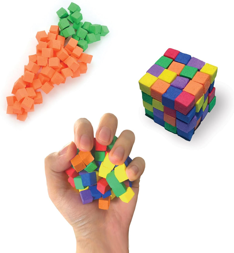 Play Visions FidlBitz® - Revolutionary Cubes That Stick Together, But Not Sticky! (Deluxe Set)