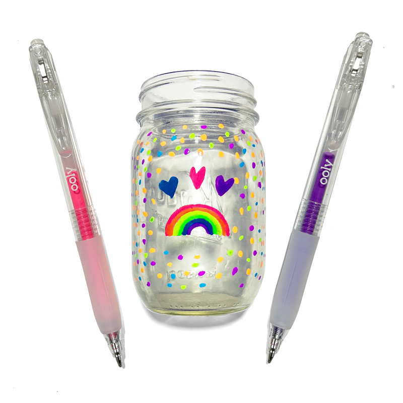 Jelly Gloss Neon Multi-Surface Deco Gel Pens (set of 6)