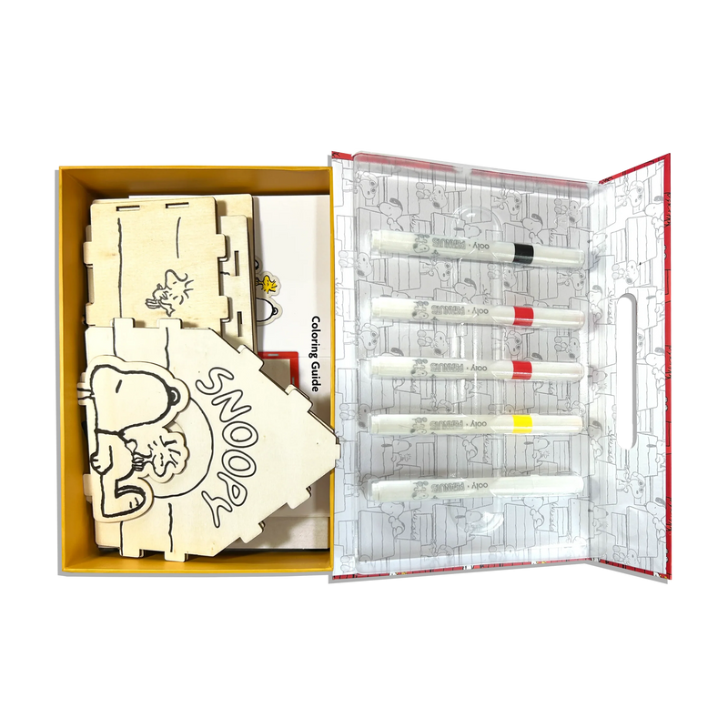 Peanuts:  Color-In’ Wooden Birdhouse Kit