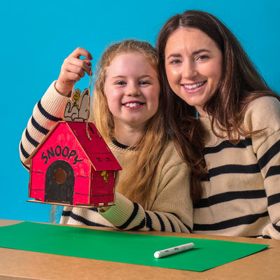 Peanuts:  Color-In’ Wooden Birdhouse Kit