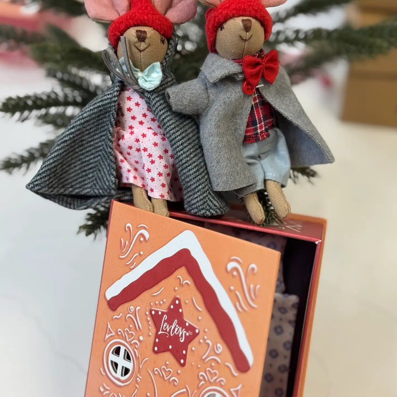 Christmas Mice In a Box—Mom and Dad