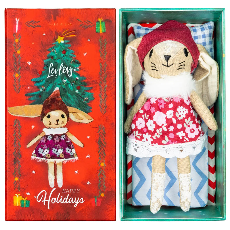 Christmas Mice—Girl Winter Bunny
