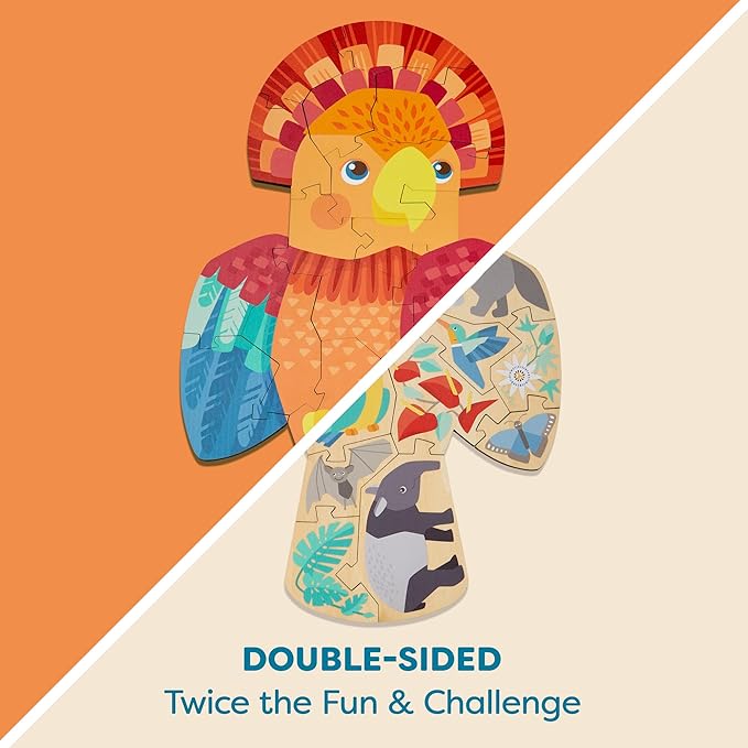 Parrot 2-in-1 Wooden Puzzle