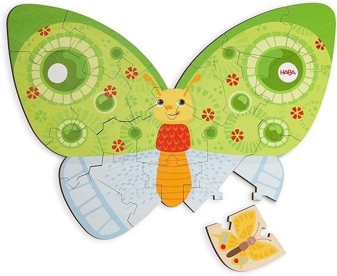 Butterfly 2-in-1 Wooden Puzzle