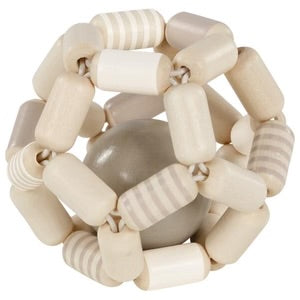 Touch/Teething Ring Elastic Ball Grey/White