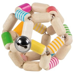 Touch/Teething Ring Elastic Ball Striped