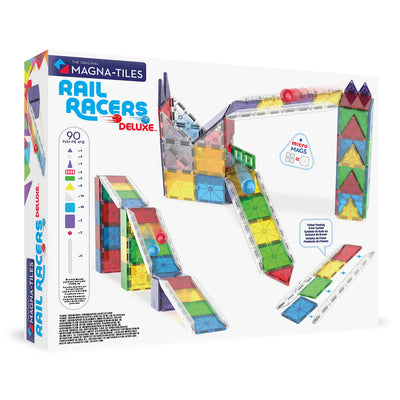 Magna Tiles Rail Racers Deluxe 90-Piece Set