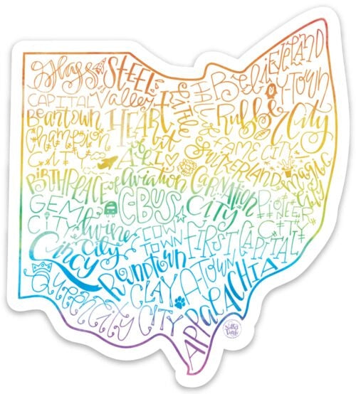 Ohio Nicknames Sticker