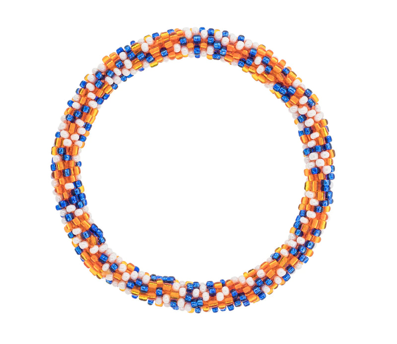 Game Day Roll-On® Bracelet Blue & Orange Speckled
