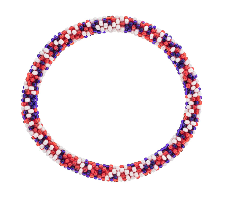 Game Day Roll-On® Bracelet Red, White, & Blue Speckled