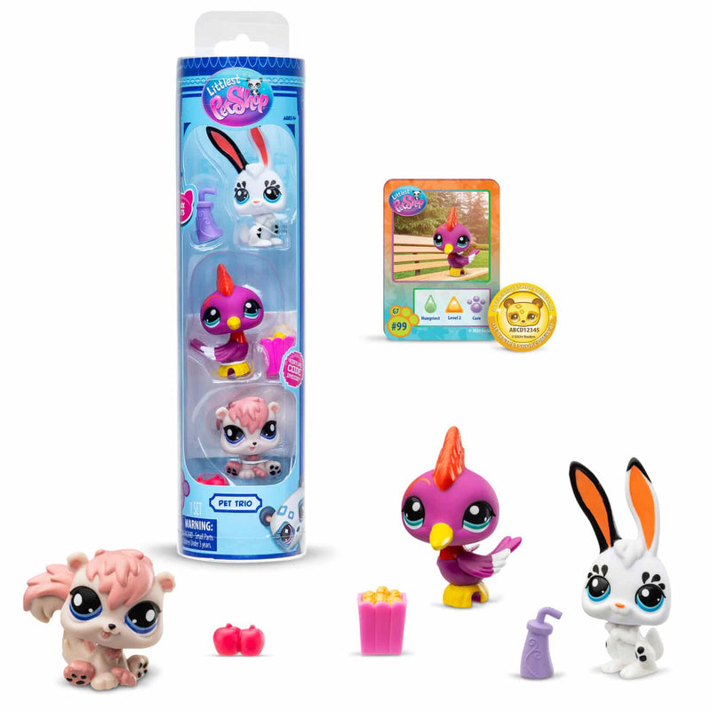 Littlest Pet Shop - Pet Trio in Tube - Series 2