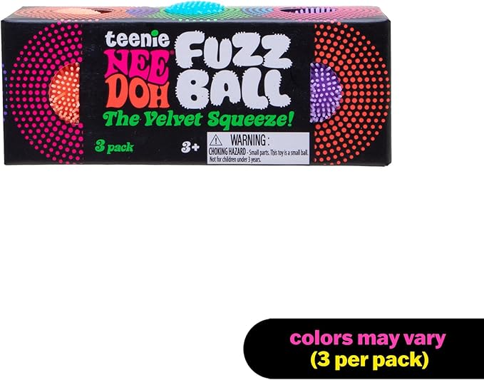 Needoh Teenie Fuzz Ball The Velvet Squeeze!