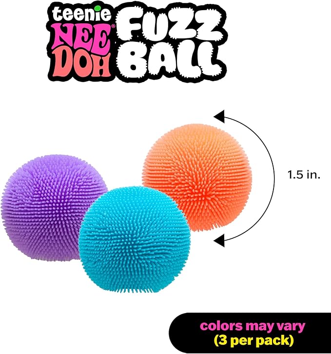 Needoh Teenie Fuzz Ball The Velvet Squeeze!