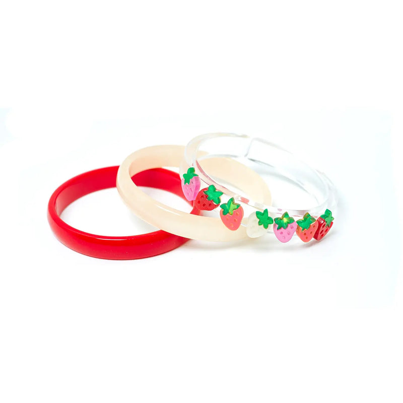 Strawberry Pearlized Bangles