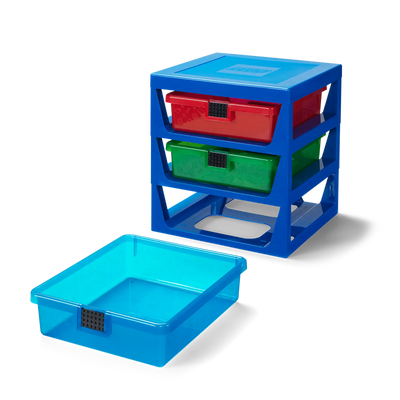 Transparent Blue LEGO® Rack System