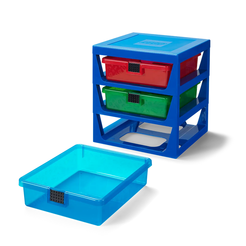 Transparent Blue LEGO® Rack System