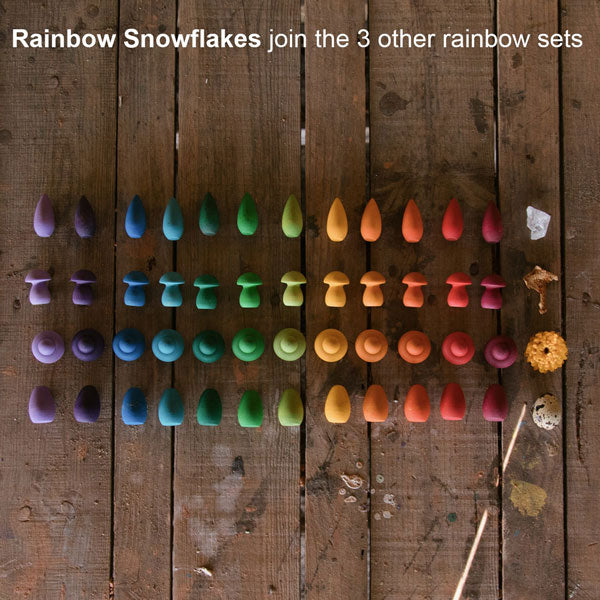 Mandala Rainbow Snowflakes