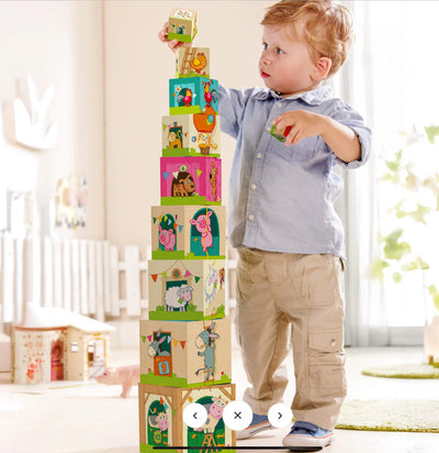 On the Farm Cardboard Stacking & Nesting Cubes
