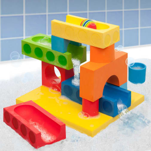 BathBlocks Floating Ball Run & Waterfall Set