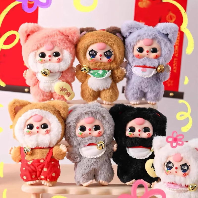 Baby Three Billionaire Cat Blind Box Plush Keychain