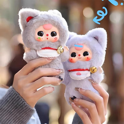 Baby Three Billionaire Cat Blind Box Plush Keychain