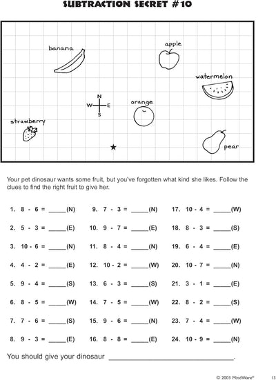 Math Mosaics:  Subtraction