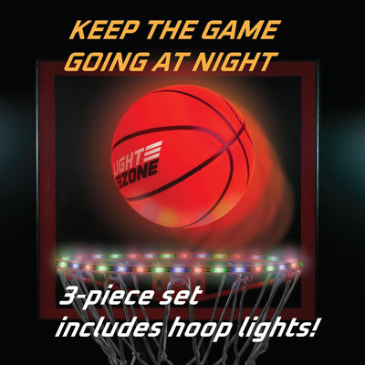 Glow Basketball Court Set with Bonus Hoop Lights