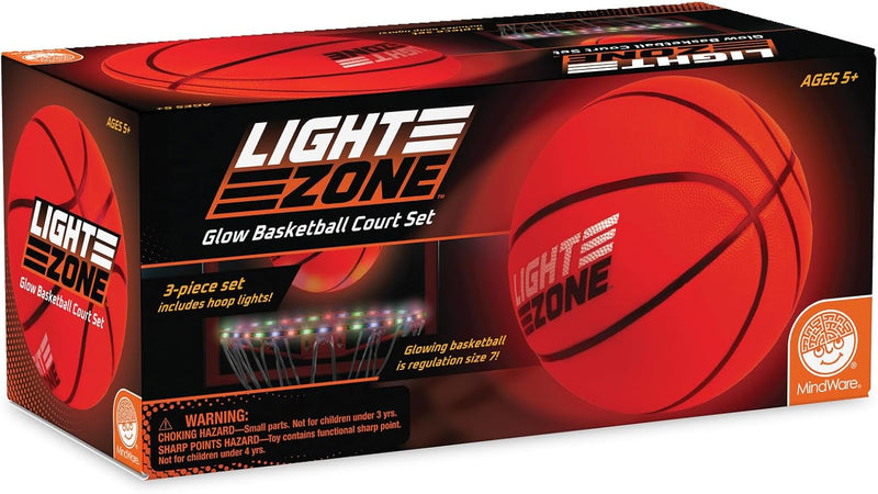 Glow Basketball Court Set with Bonus Hoop Lights