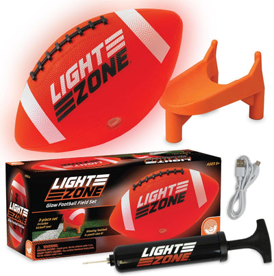 Glow Football Field Set with Bonus Kick-off Tee