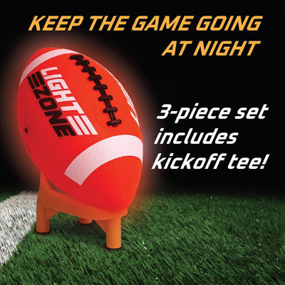 Glow Football Field Set with Bonus Kick-off Tee