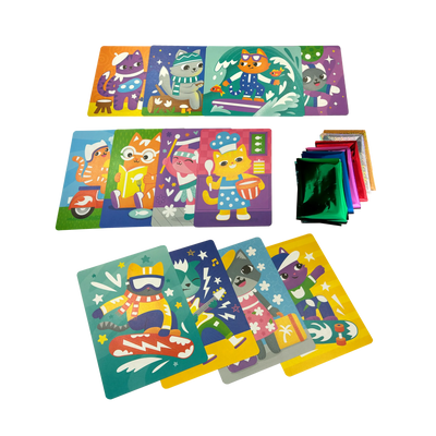 Foil-tastic Foil Art & Coloring Set - Meow Moments
