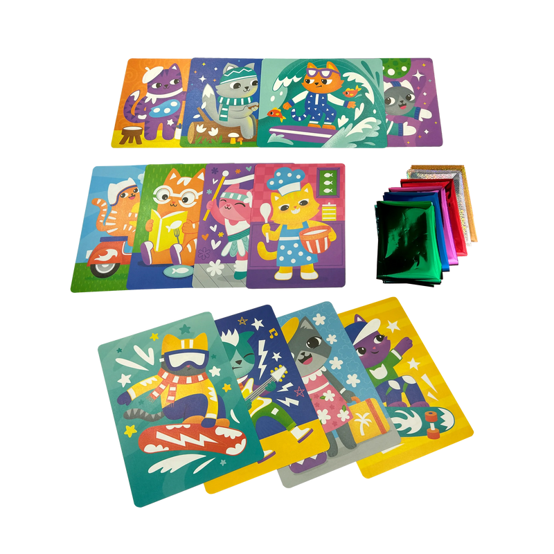 Foil-tastic Foil Art & Coloring Set - Meow Moments