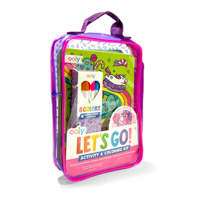 Let's Go! Activity & Coloring Kit - Unicorn Candy Town