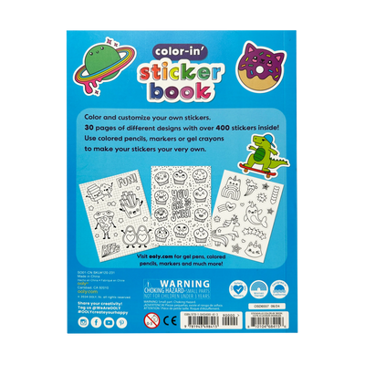 Stickiville Color-In' Sticker Book: Cute-A-Licious Doodles