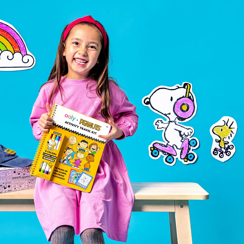OOLY x Peanuts Activity Travel Kit & Double-Ended Markers