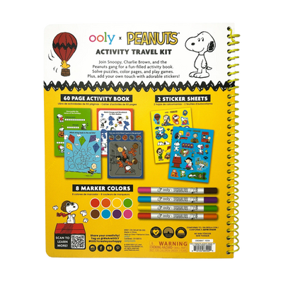 OOLY x Peanuts Activity Travel Kit & Double-Ended Markers