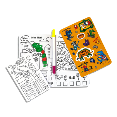 Let's Go! Activity & Coloring Kit - Robo Dinos