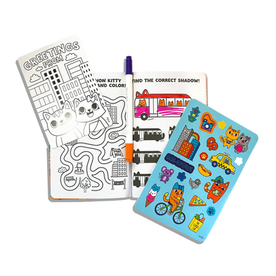 Let's Go! Activity & Coloring Kit - Kitty in the City