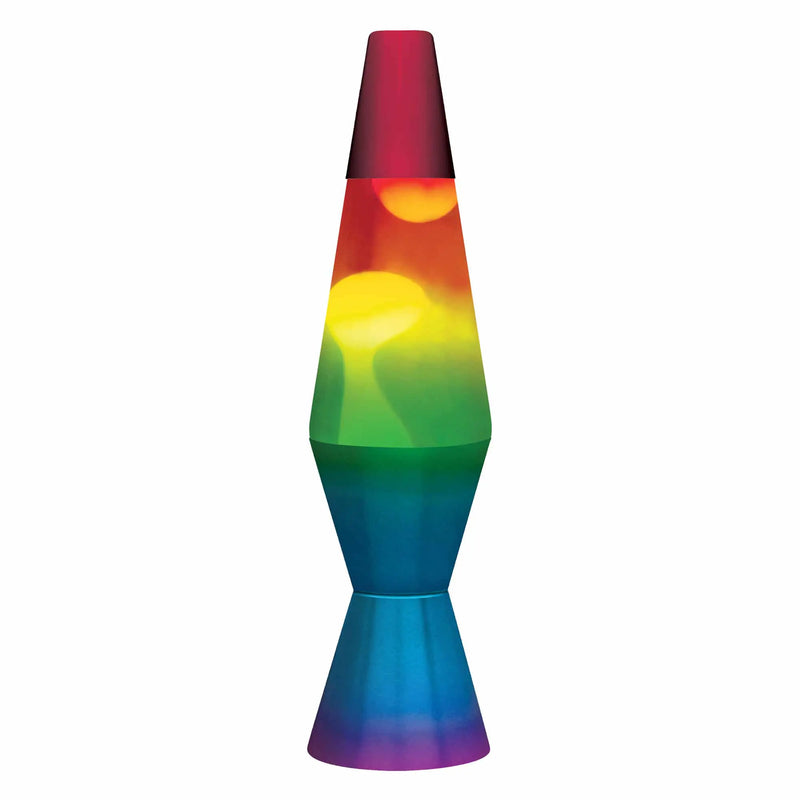 11.5” LAVA Lamp Rainbow - White/Tricolor