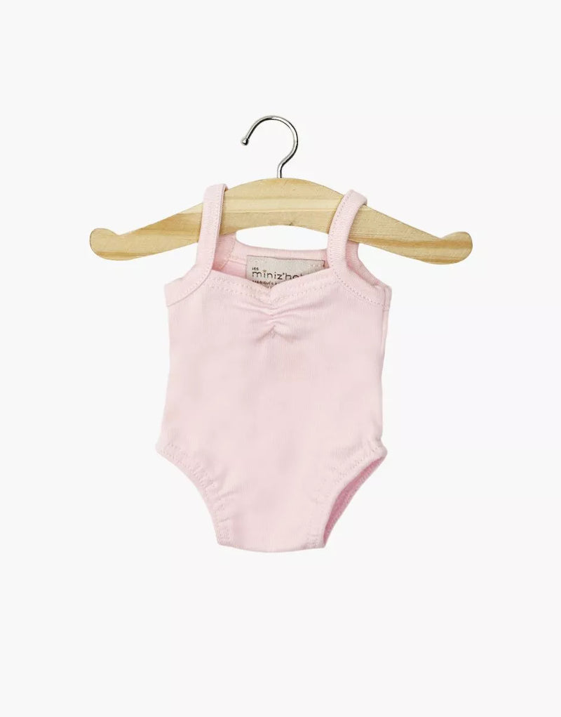 Anna leotard in pale pink jersey