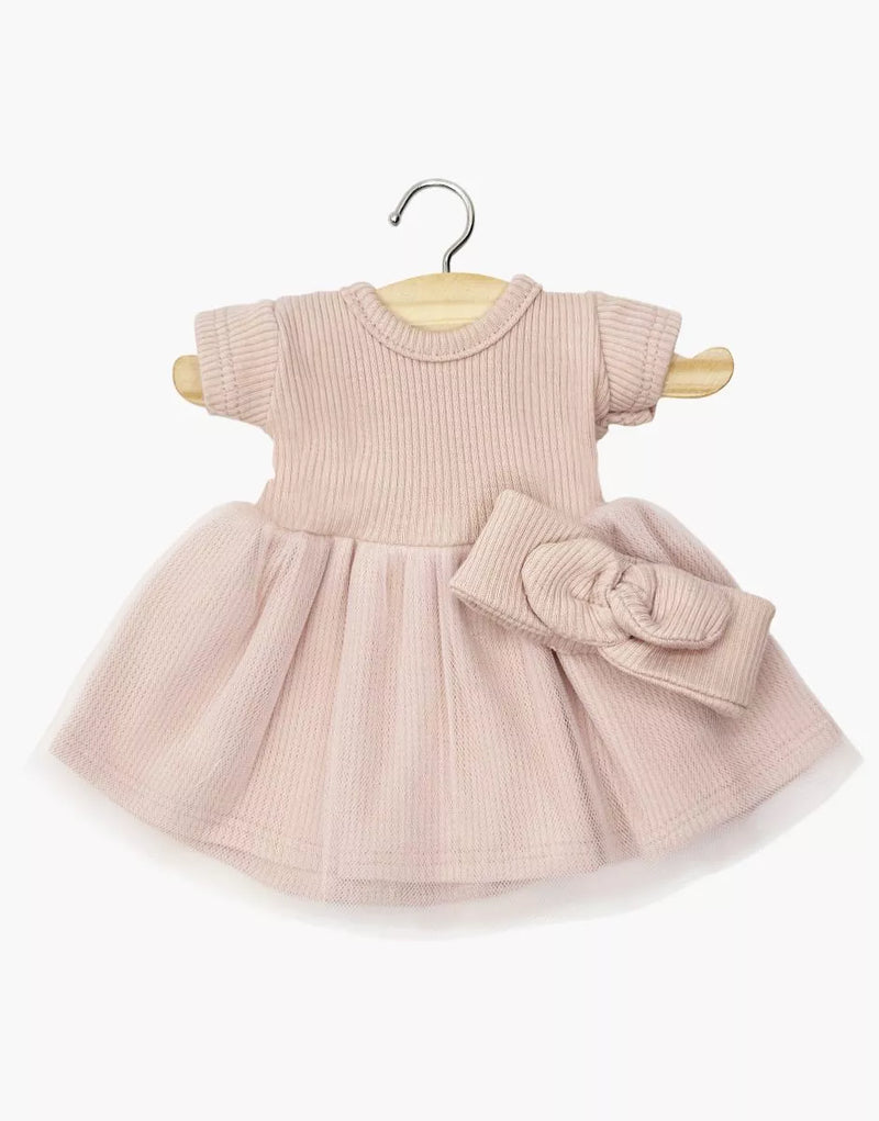 Babies—Short-sleeved Rosana tutu and her petal pink headband