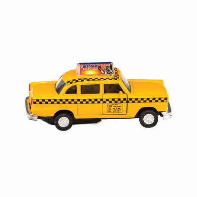 DIECAST TAXI, PULL-BACK