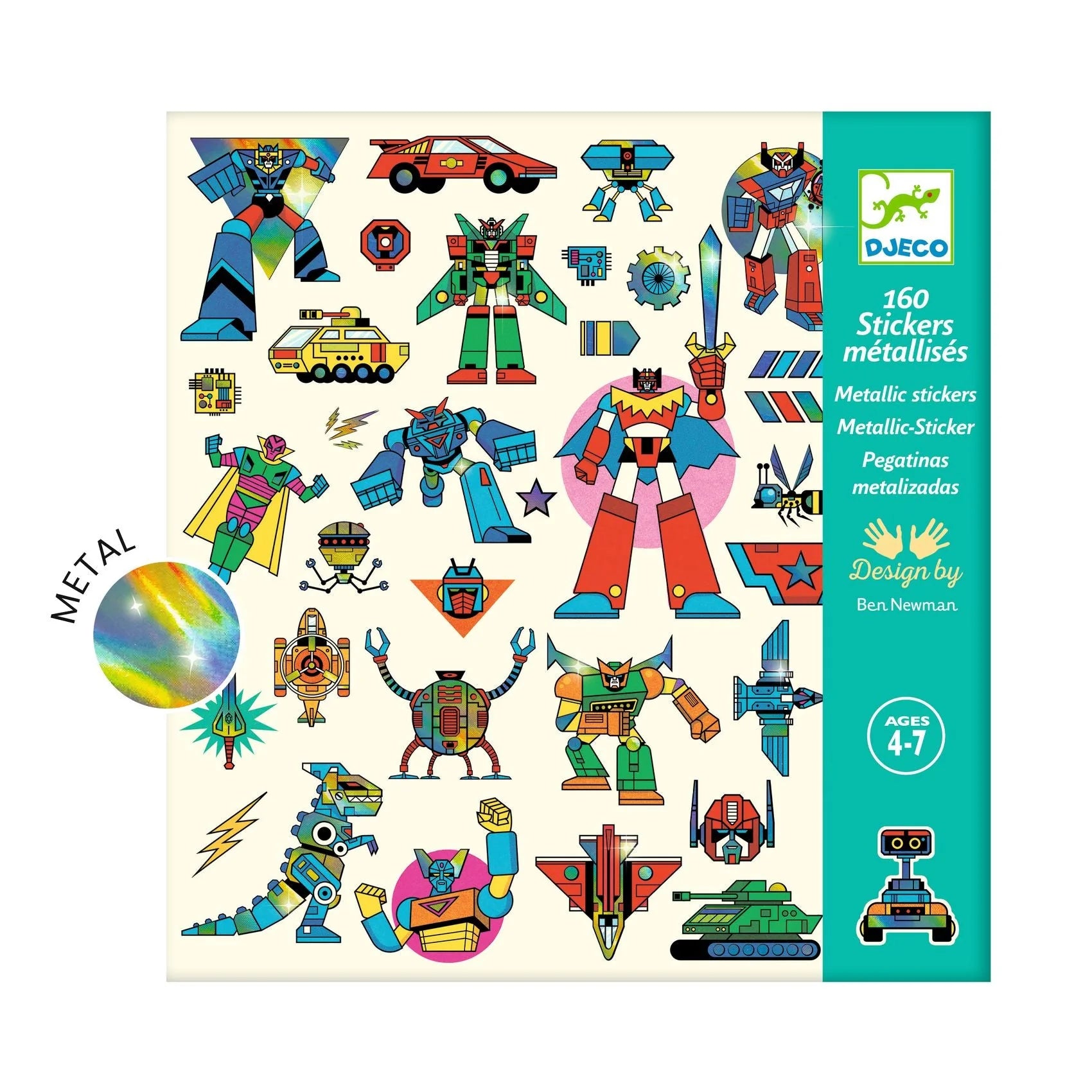 Robots Sticker Sheets – Flying Pig Toys